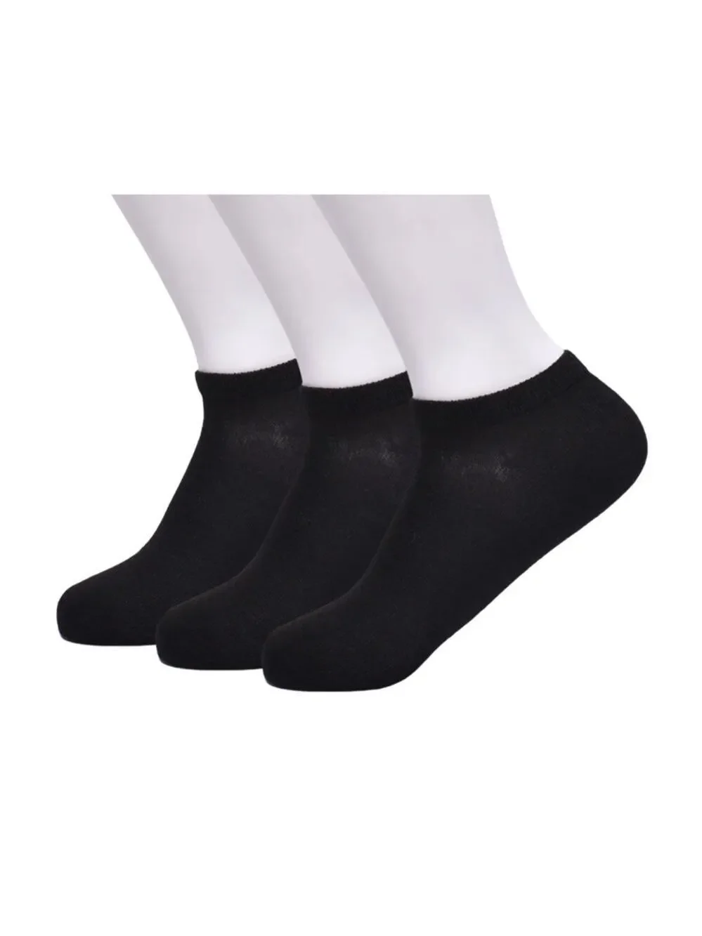 Wonder Nation BOYS 3-Pair Pack Black No-Show Socks Size Medium 9-2.5 BNWT
